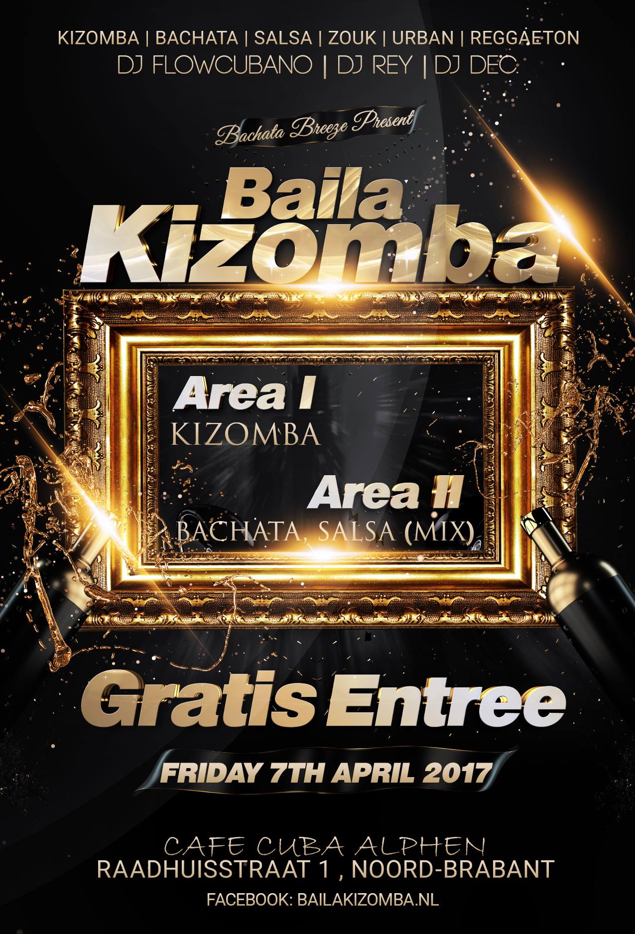 Baila Kizomba 7.04.2017 - 2 Area Gratis Entree