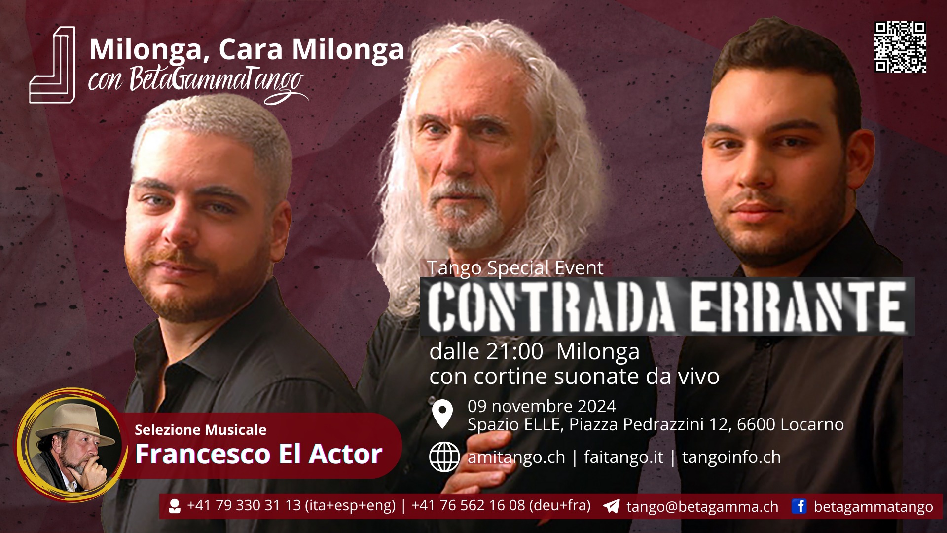 Tango Special Event: Cortine live con i "Contrada Errante"