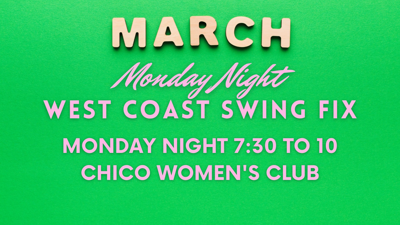 Monday Night West Coast Swing Fix