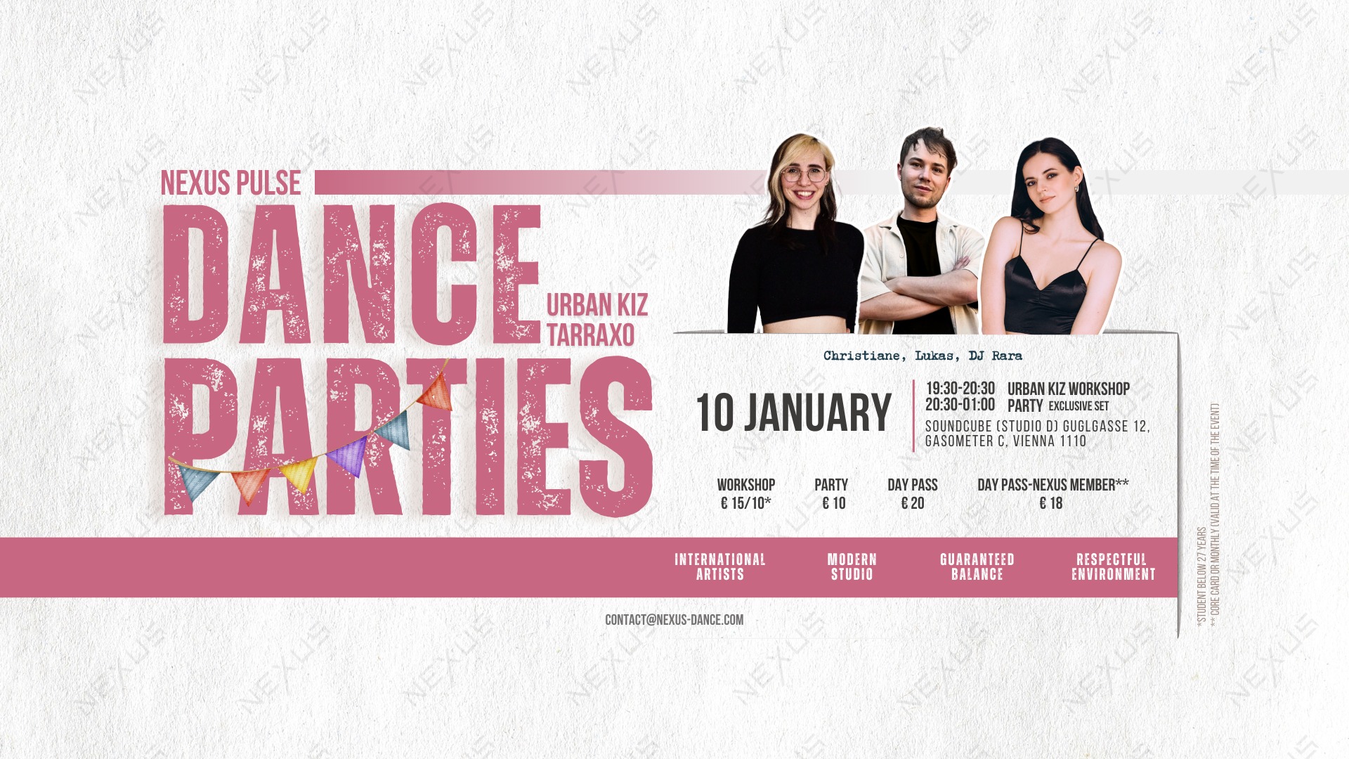 Nexus:PULSE - Urban Kiz parties in Vienna