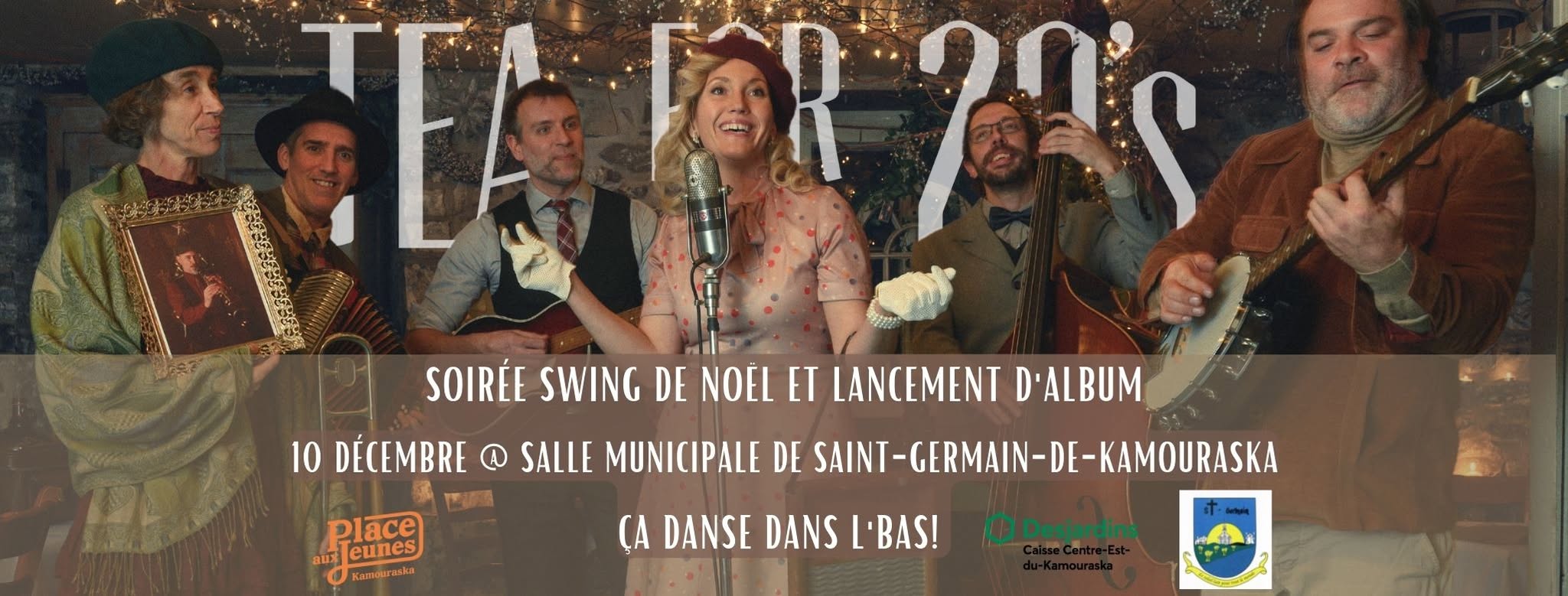 Soirée swing de Noël et lancement d'album avec Tea for 20's