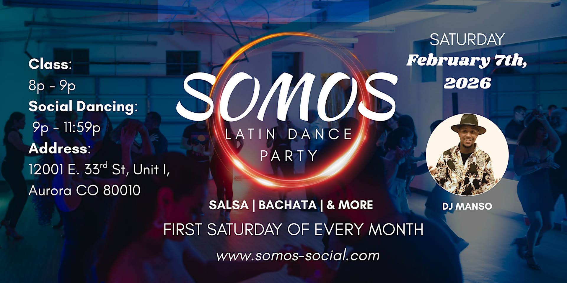 Somos Latin Dance Party - DJ Manso Salsa Class by Tom - Feb 7th