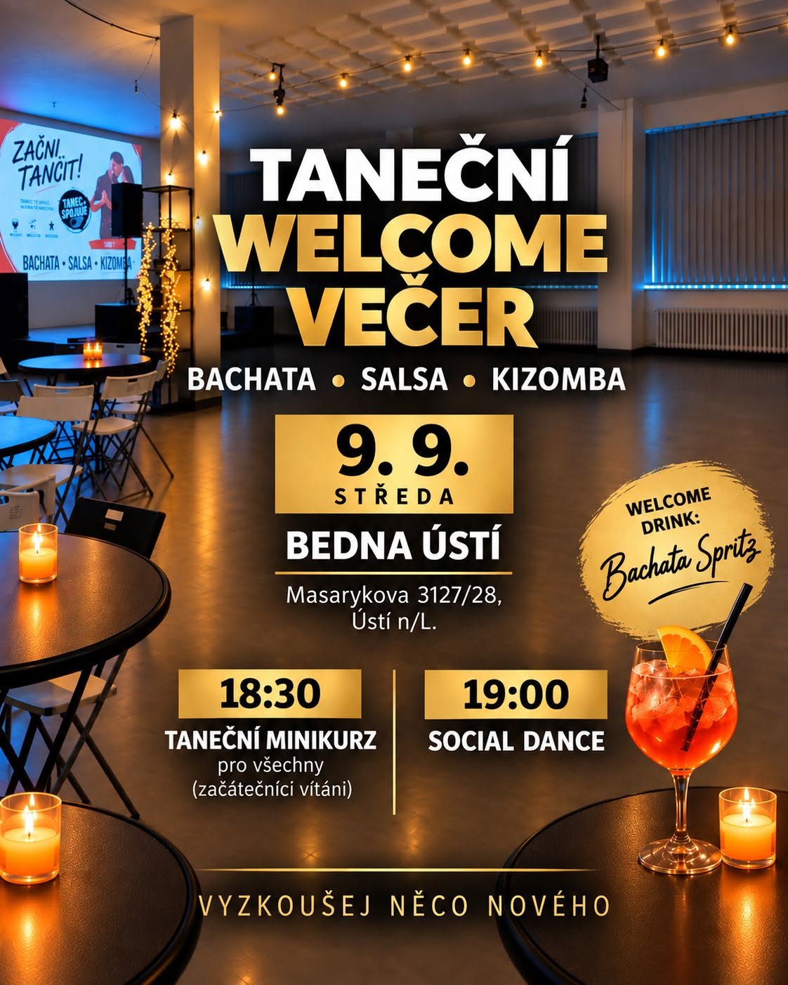 BACHATA-SALSA-KIZOMBA VEČER