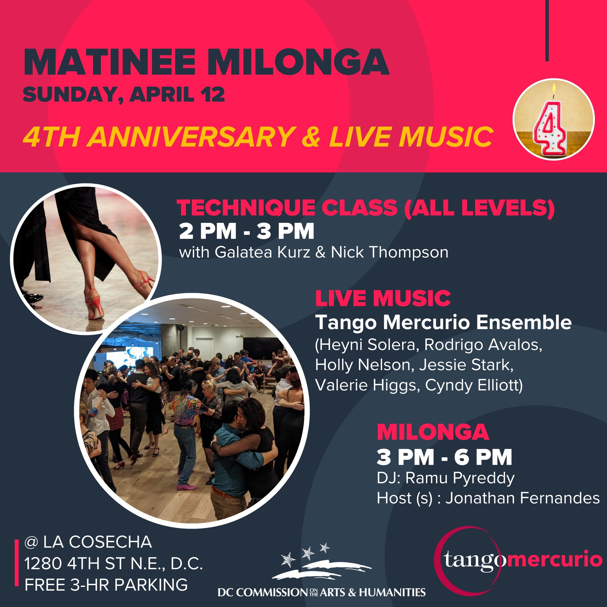 Matinee Milonga - 4th Anniversary w Live Music