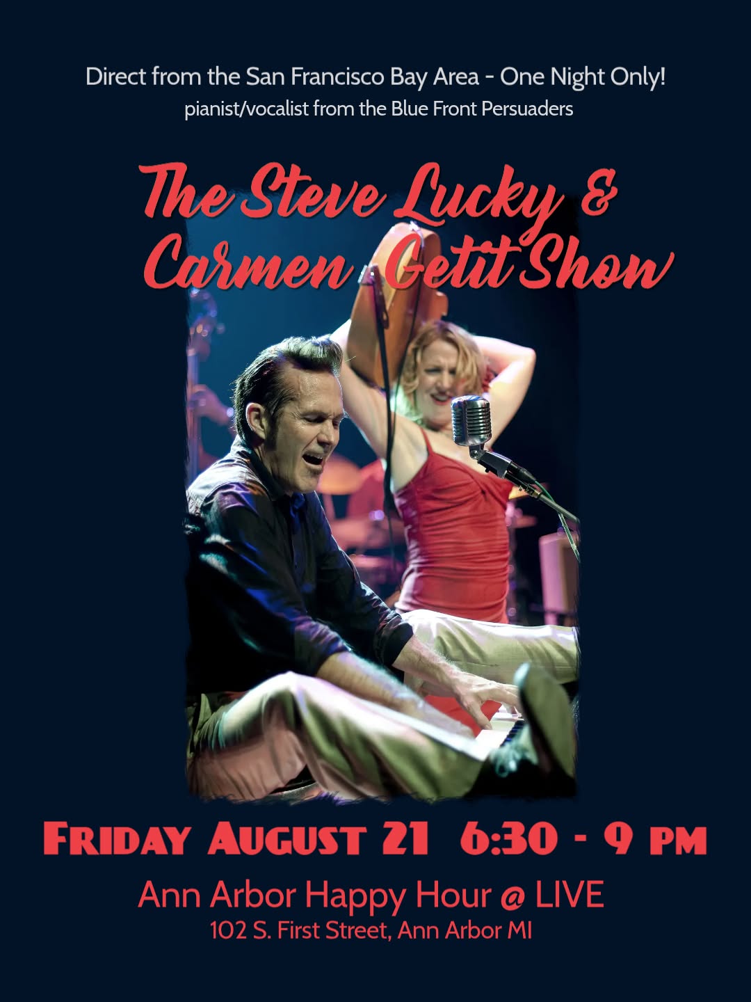 The Steve Lucky & Carmen Getit Show @ LIVE in Ann Arbor MI