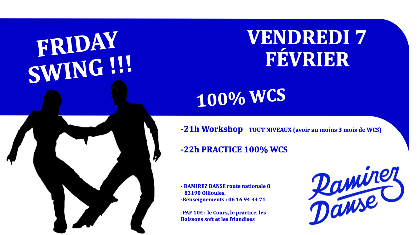 Friday Swing 100% WCS Cours + mise en pratique.