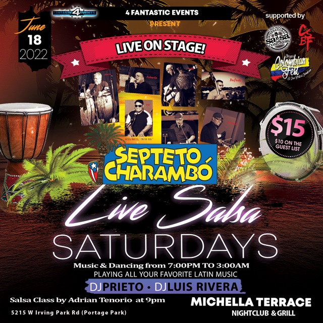 Live Salsa Saturday Ft: Septeto Charambo