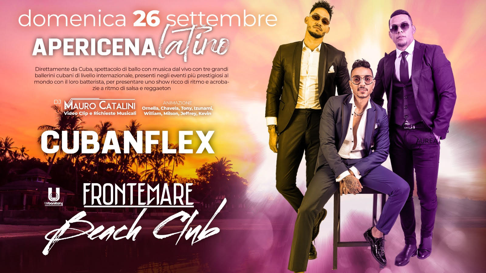 Cuban Flex al Frontemare di Rimini Dom 26 Sett