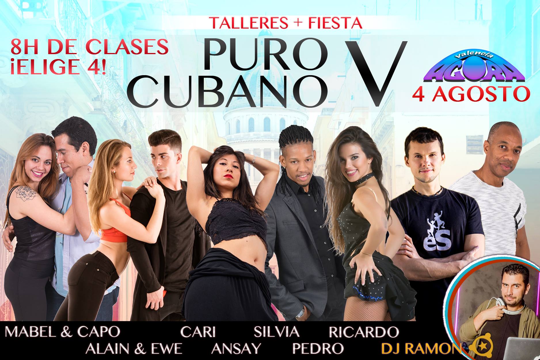 Intensivo y Social "PURO Cubano V" el 4 de Agosto