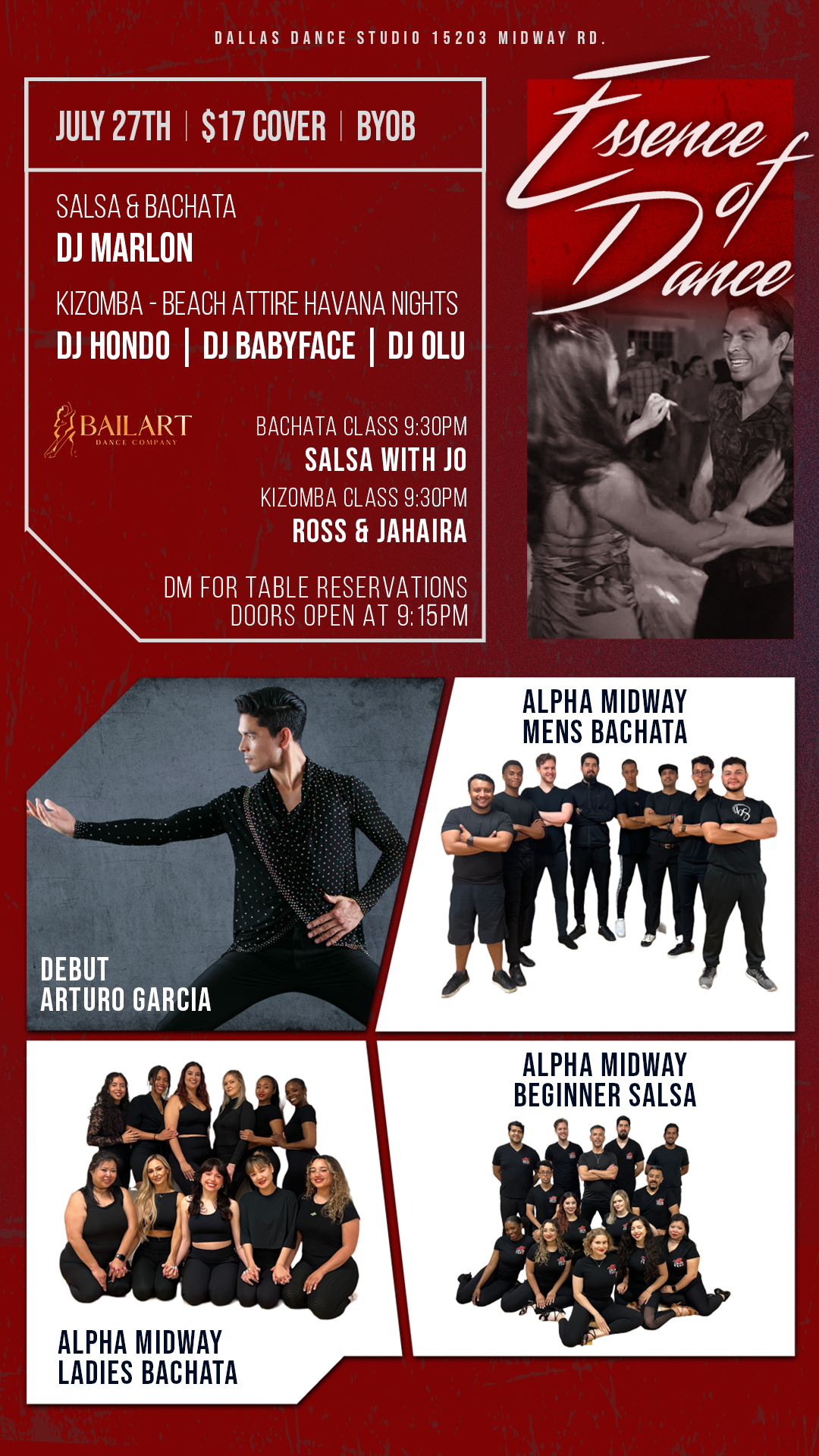 Essence of Dance - Arturo DEBUT - Kizomba Havana Night