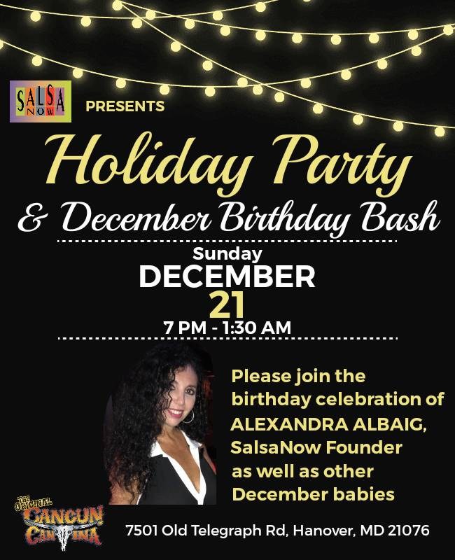 Holiday Party and December Birthday Bash