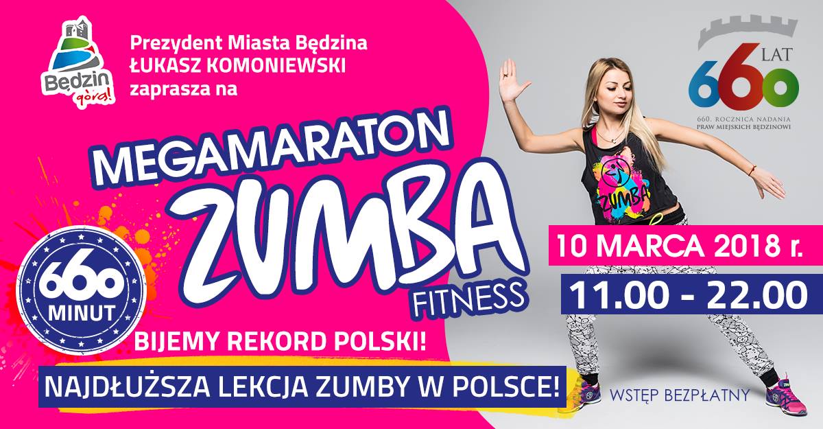 Megamaraton Zumba Fitness! Najdłuższa lekcja zumby w Polsce
