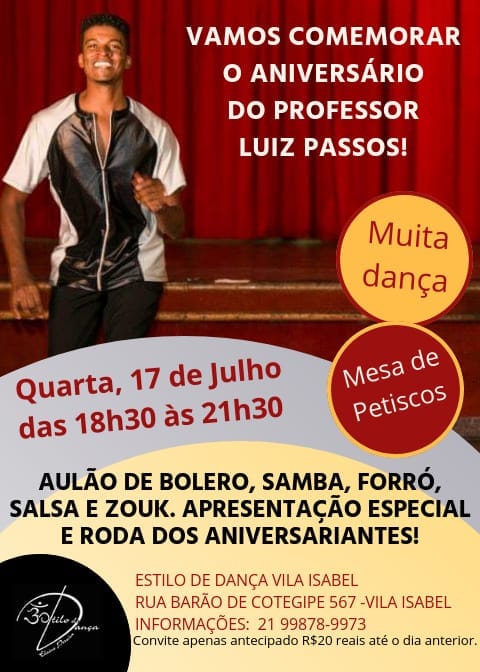 Aula Baile Professor Luiz Passos
