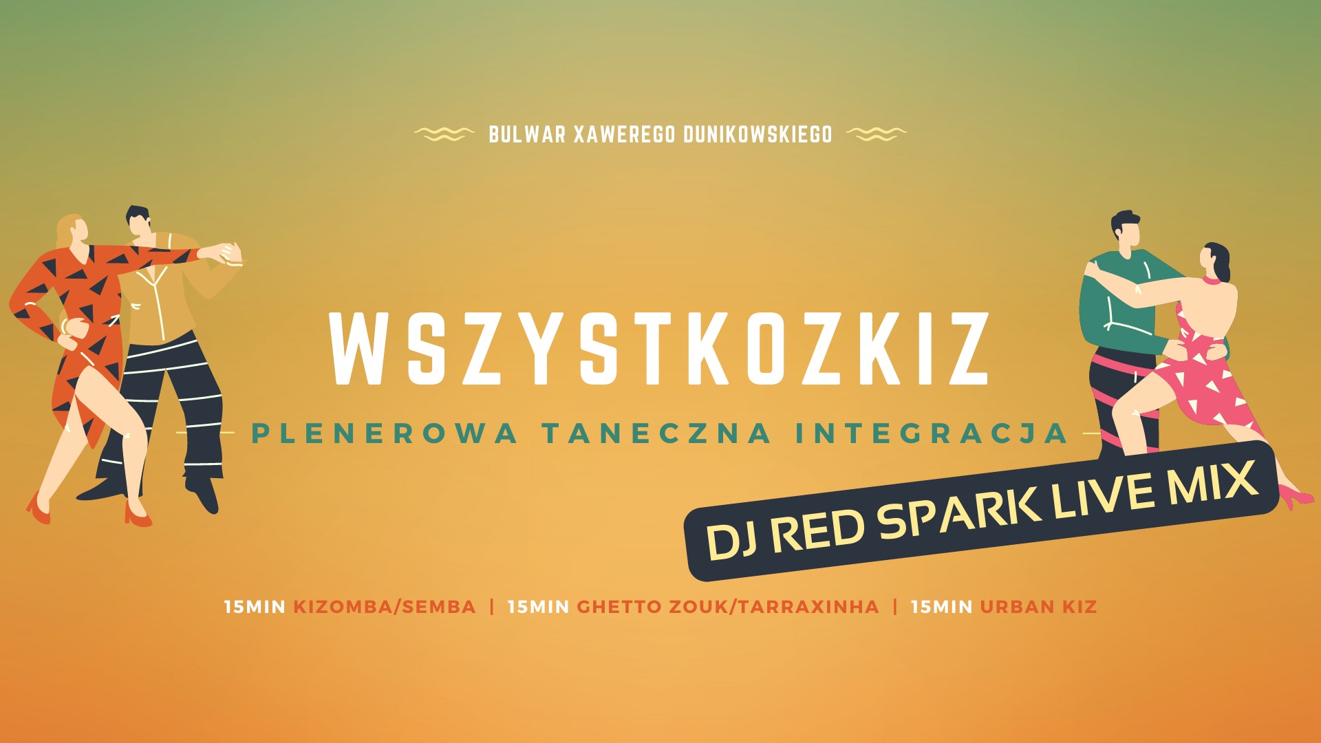 #WSZYSTKOZKIZ 😅 Integracja w plenerze na Bulwarze XD Kizomba-Kizomba Fusion-Urban Kiz