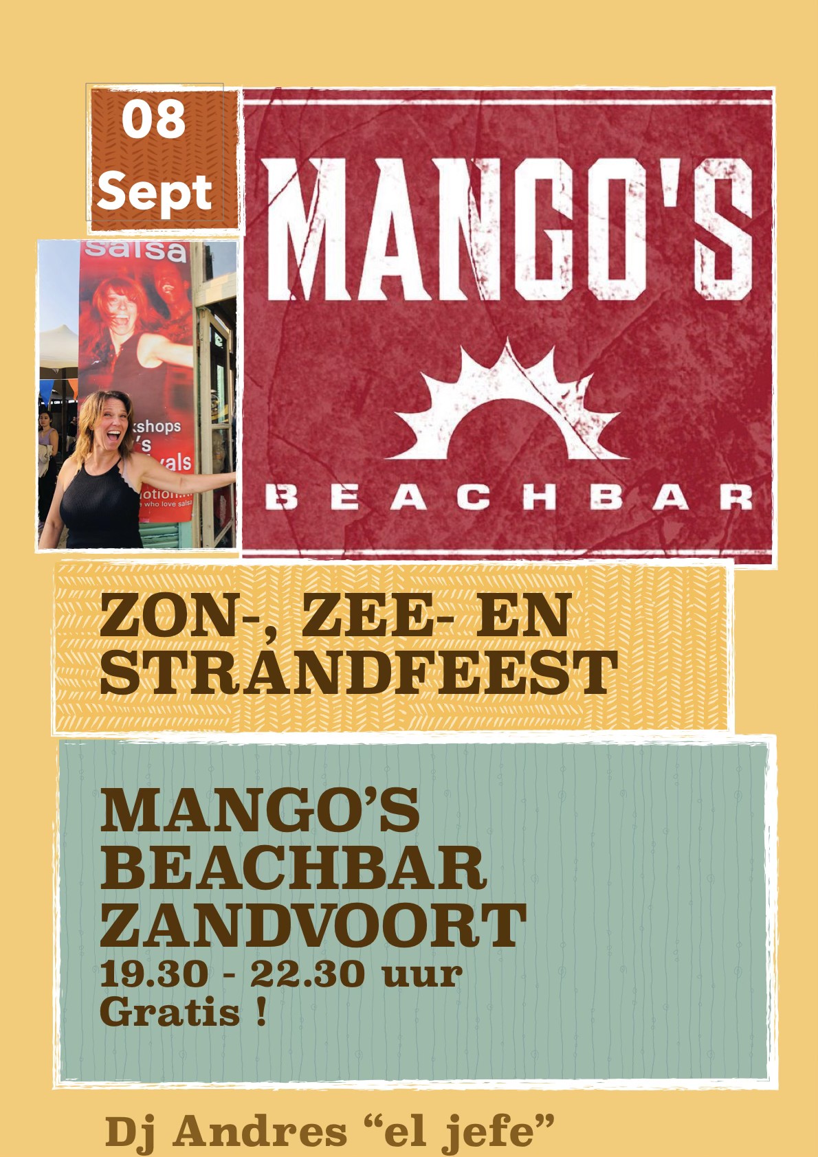 Salsamotion bij Mango's Beachbar Zandvoort aan Zee