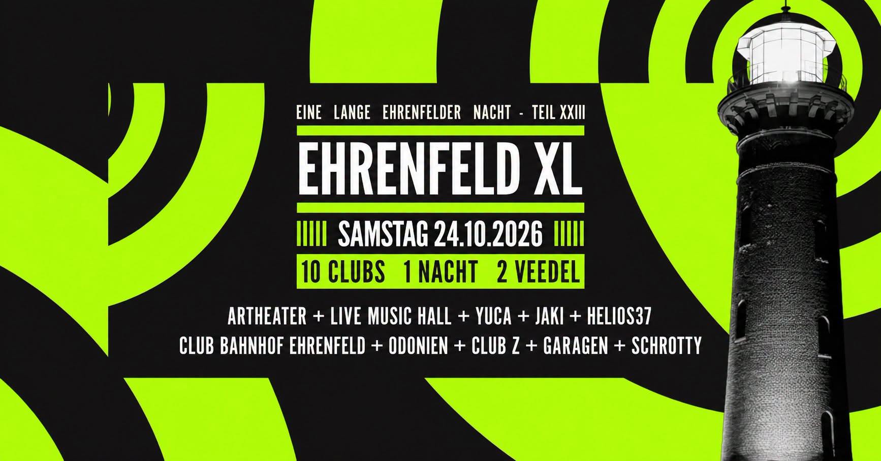 Ehrenfeld XL - 10 Clubs, 1 Nacht, 2 Veedel