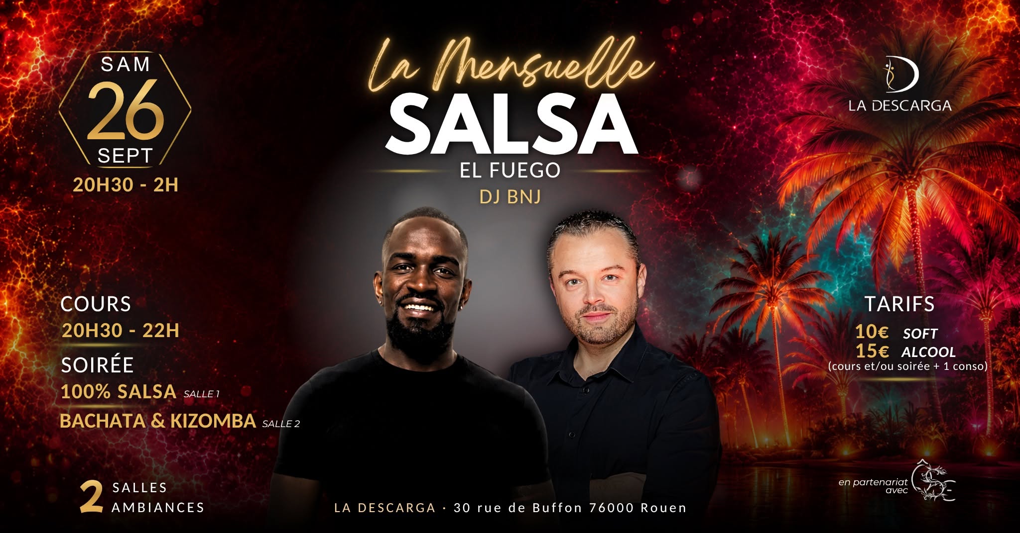 La Mensuelle Salsa avec EL FUEGO à La Descarga