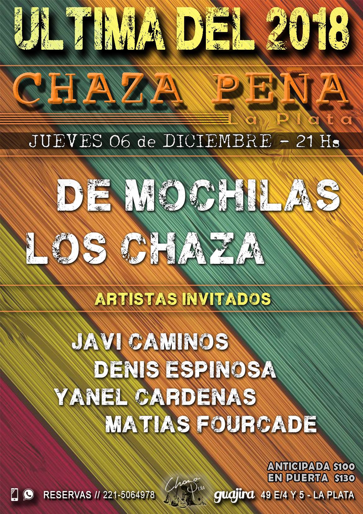 Ultima CHAZA PEÑA del 2018 06 de Dic Guajira