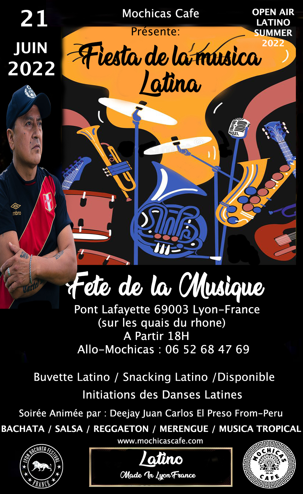 FIESTA DE LA MUSICA COMPLETAMENTE LATINO AVEC DEEJAY JUAN CARLOS EL PRESO