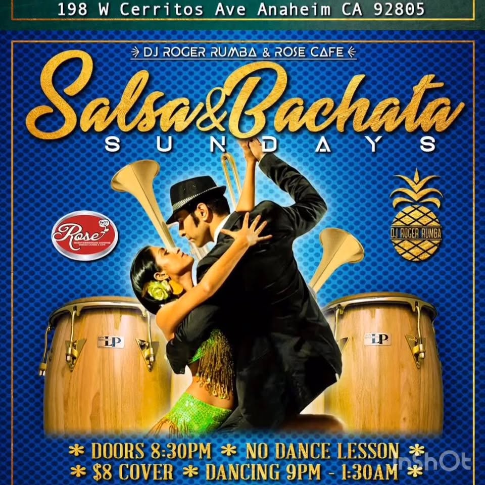 Salsa&Bachata Sundays APR 21st ~ Rose Cafe