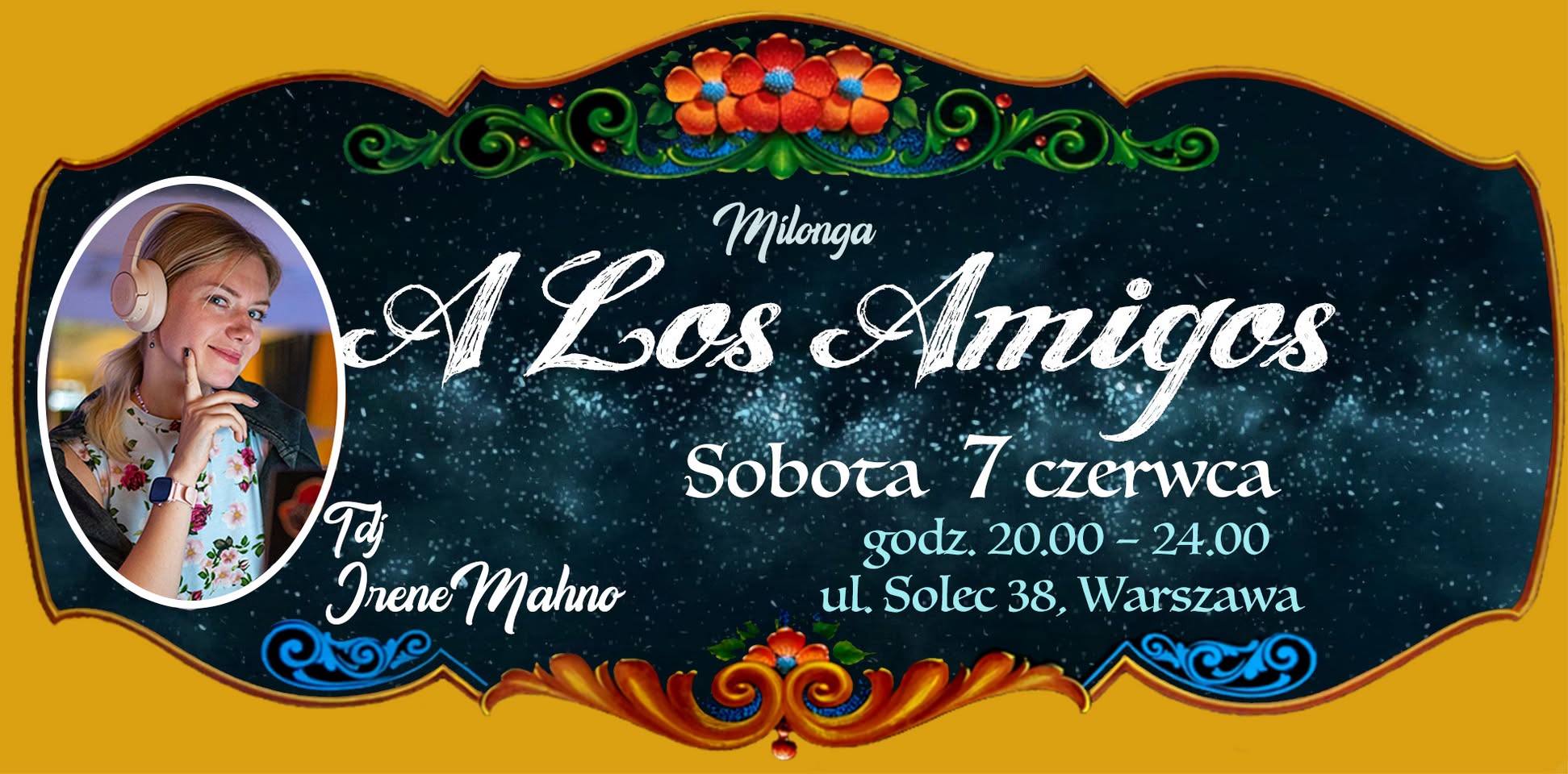 Milonga -A los Amigos -sobota 7 czerwca-Tdj.Irene Mahno