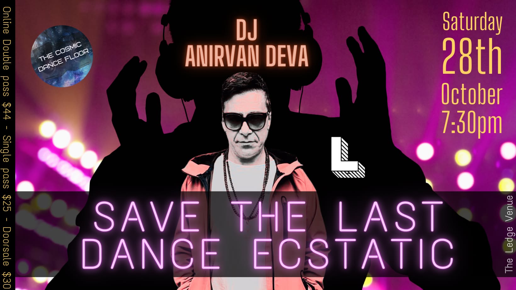 Save the last dance ecstatic with DJ ANIRVAN DEVA in Whangarei