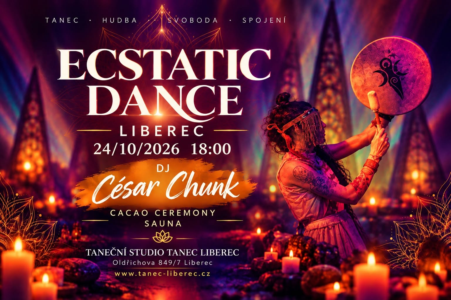 Ecstatic Dance Liberec s DJ César Chunk