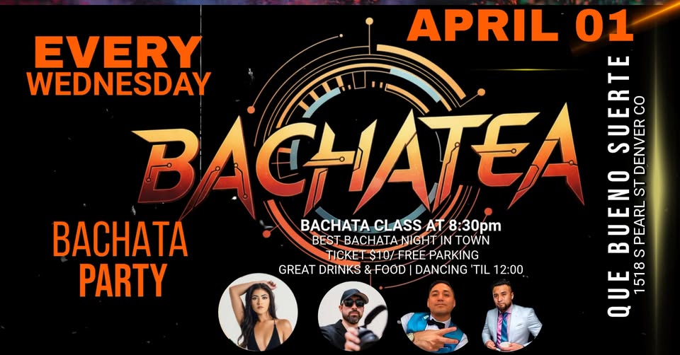 BACHATA PARTY APRIL 01 8:30P-12:00