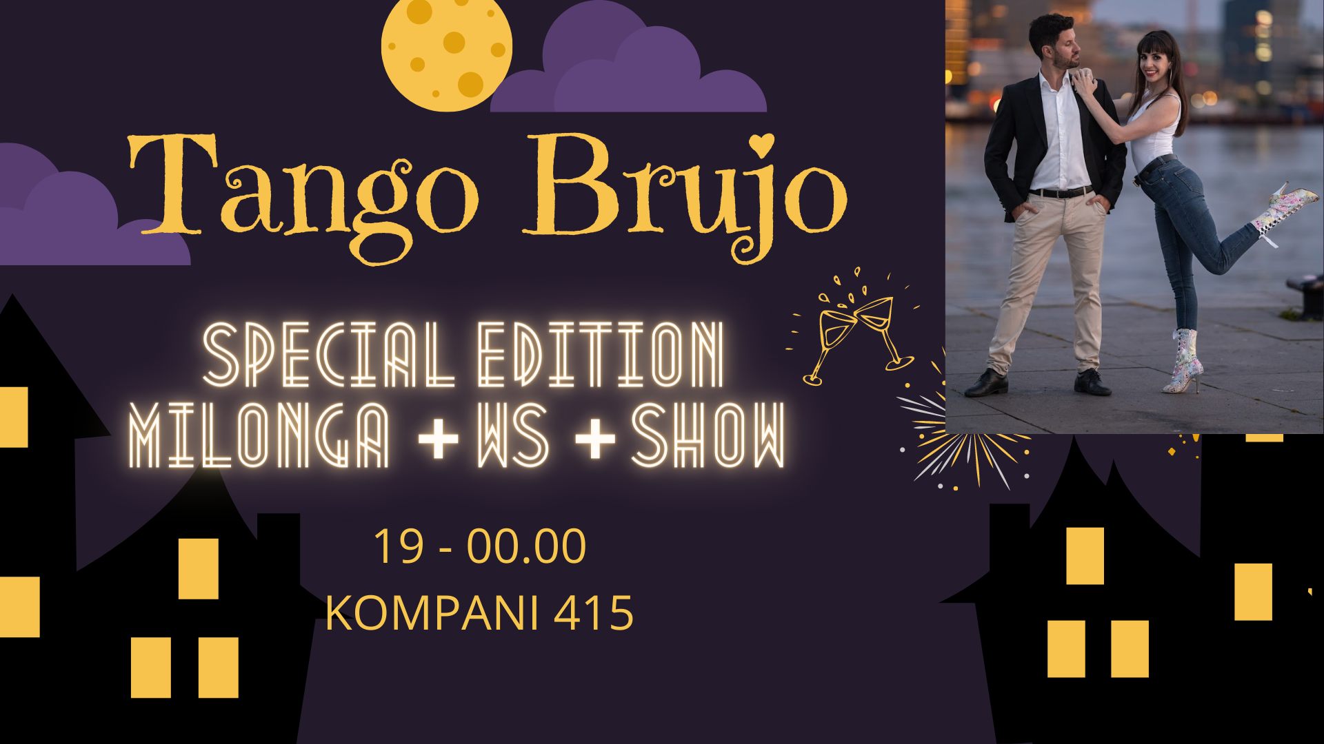 Tango Brujo Season Inauguration Special Edition: Show + WS + Milonga with DJ Karin