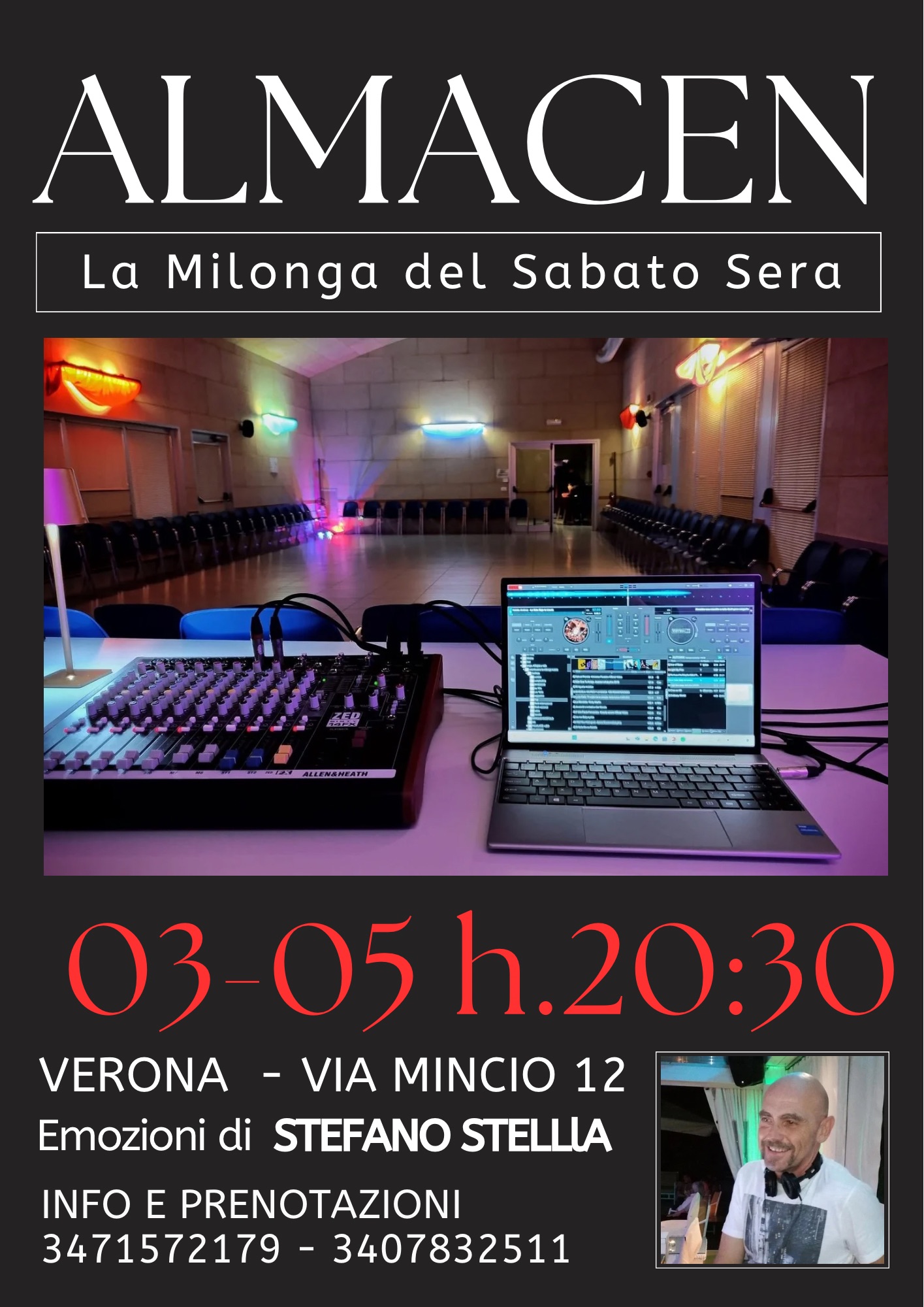 TORNA ALMACEN LA MILONGA DEL SABATO SERA CON STEFANO STELLA