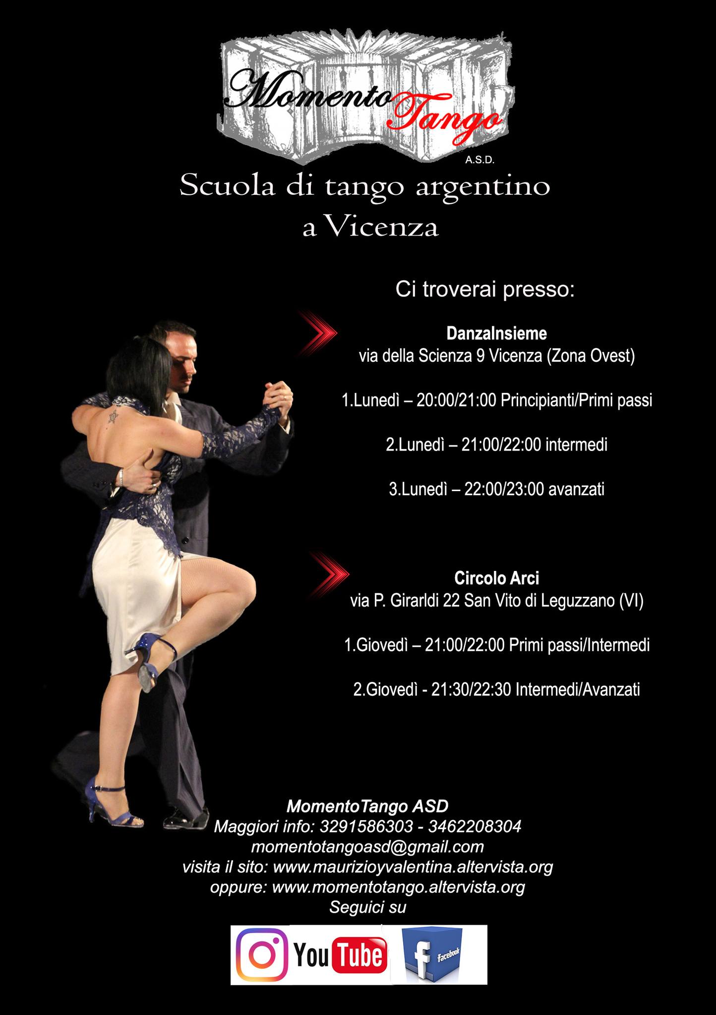 Corsi di tango argentino con MomentoTango