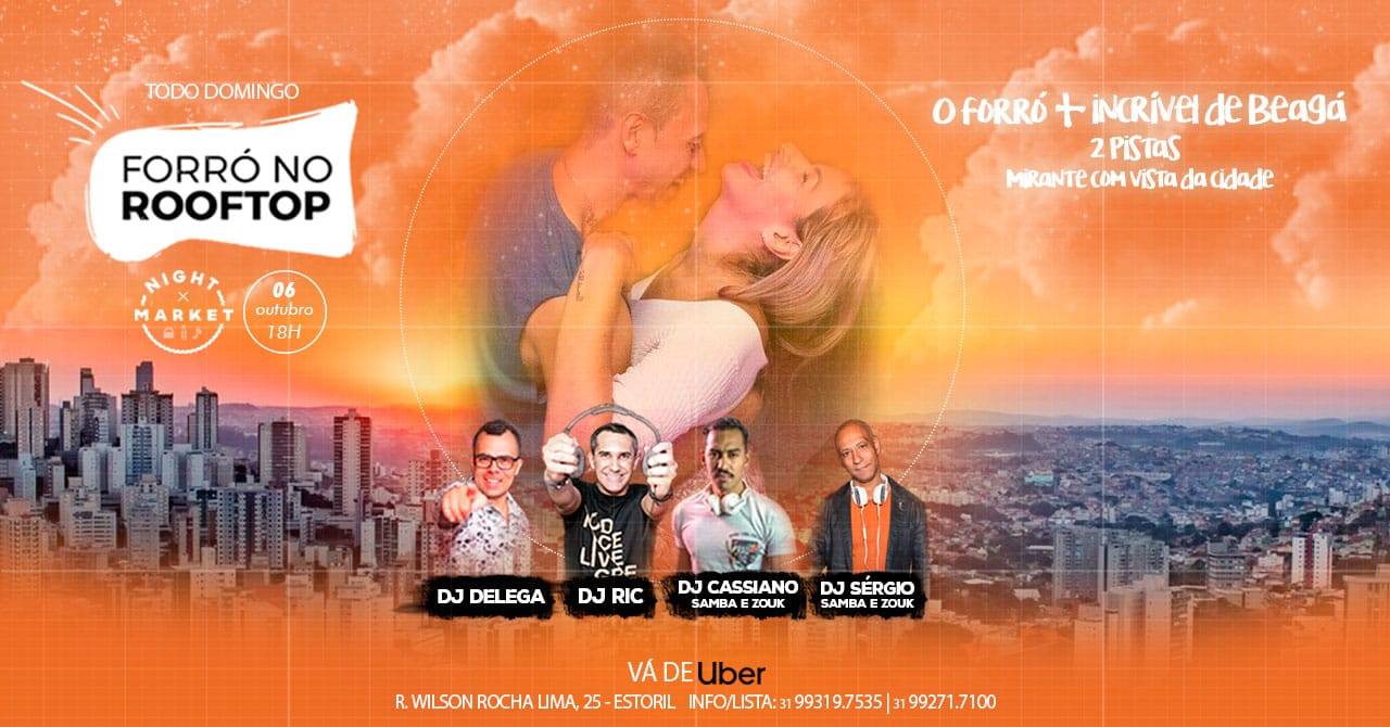 Domingo ✤ Forró No Rooftop ✤ Night Market