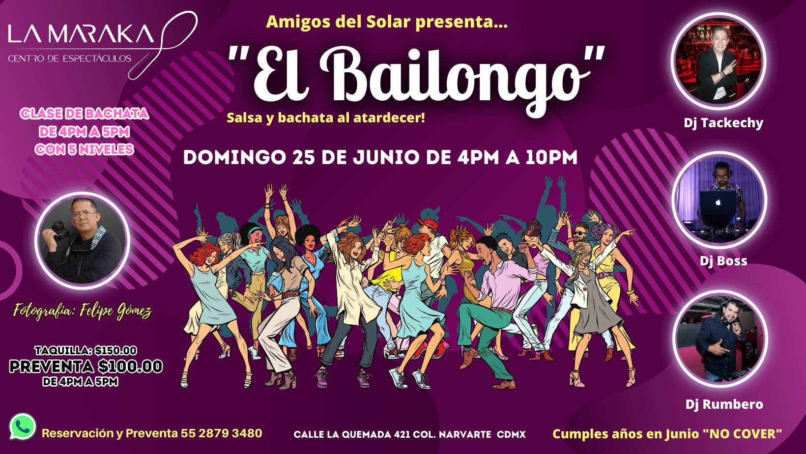 El Bailongo "Salsa y Bachata al atardecer"