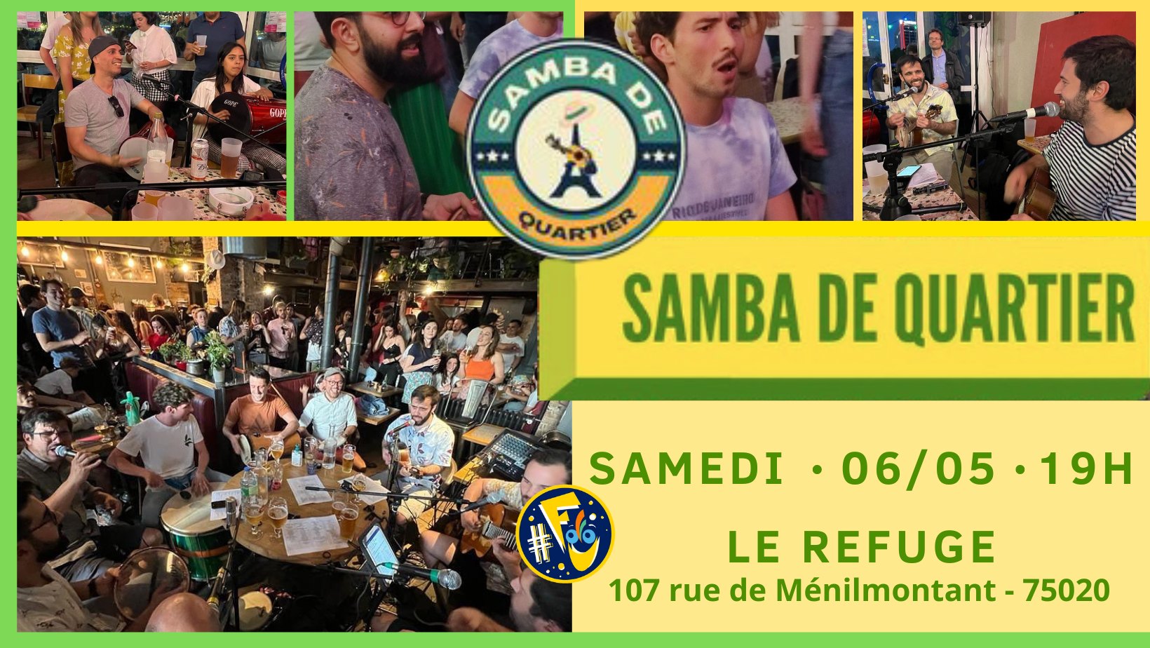 Samba de Quartier no Refuge - Roda de Samba