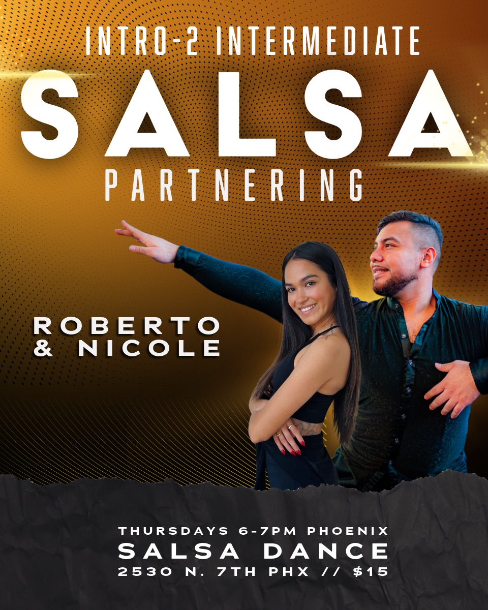 Thursday Intro-2 Intermediate Salsa with Cristian & Rocio!