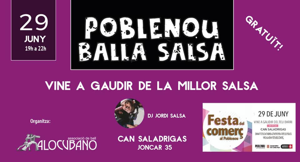 POBLENOU BALLA SALSA a la Festa del comerç del Poblenou