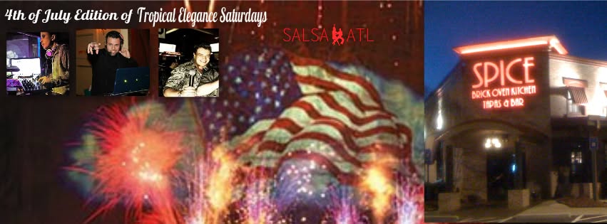 4th of July Edition of Tropical Elegance Saturdays - RED, WHITE & BLUE Salsa Party