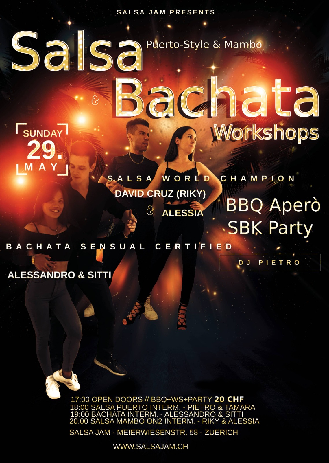 SALSA JAM - BBQ-Workshops & SBK-PARTY
