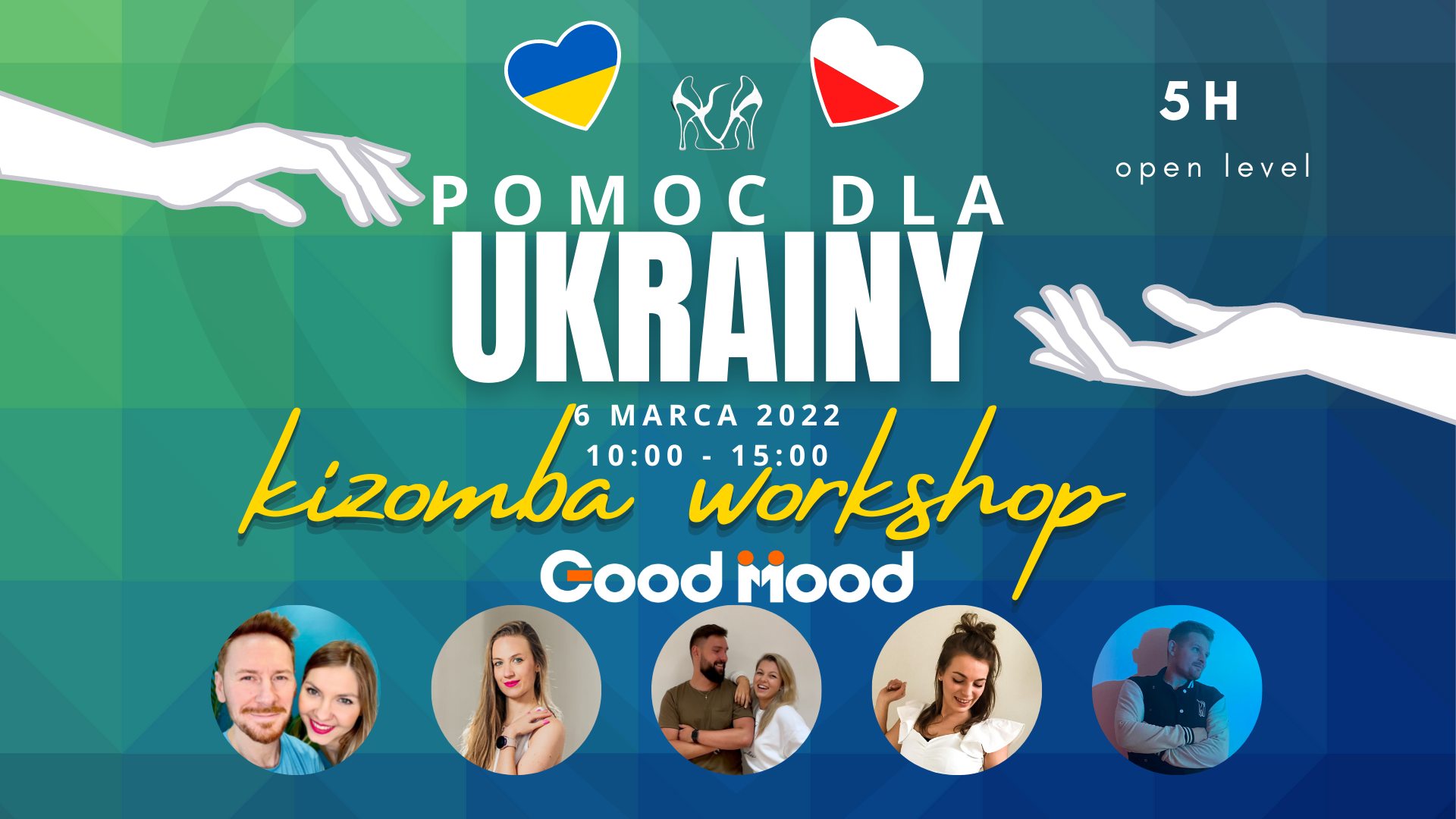 Kizomba dla UKRAINY - 5h warsztatów charytatywnych Kizomba Urban Fusion Tarraxo