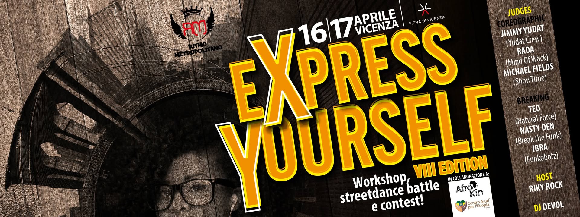 Express Yourself VIII ed. Streetdance contest- freestyle battle- stage and more