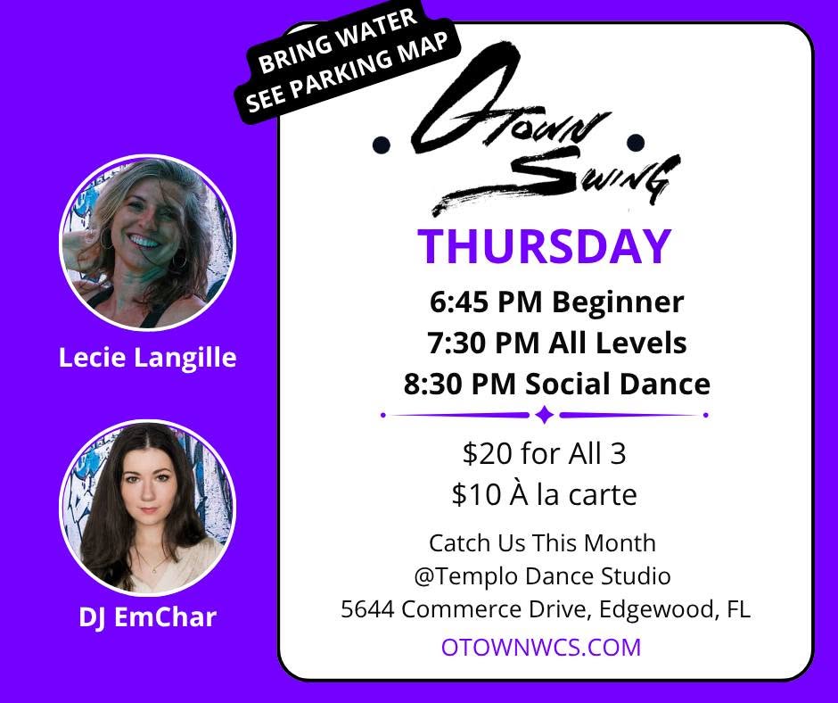 OTown Thursday Night West Coast Swing Class & Social Dance