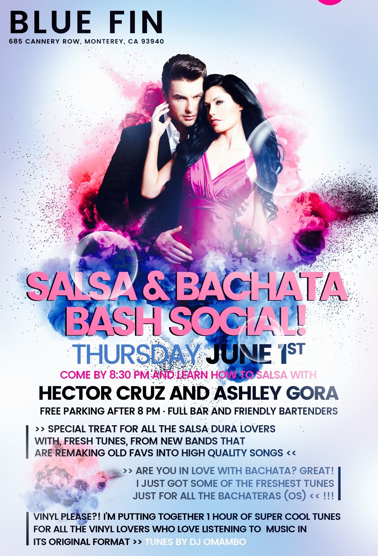 ♫♚♛ Thursday, June 1st - Bachata and Salsa Bash Social ♫♚♛