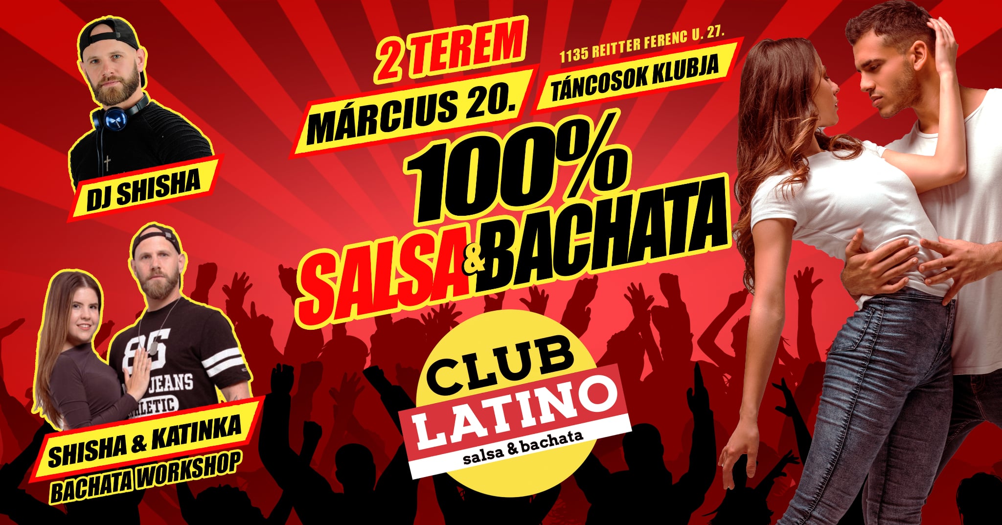 Club Latino tavaszi buli! 2 terem: salsa & bachata + workshop