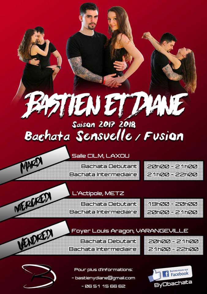 Cours de bachata sensuelle et fusion à Metz