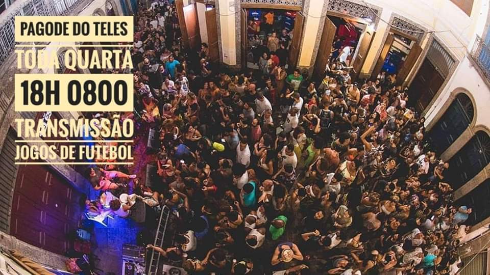 Pagode do Teles + Futebol TODA QUARTA 18h 0800