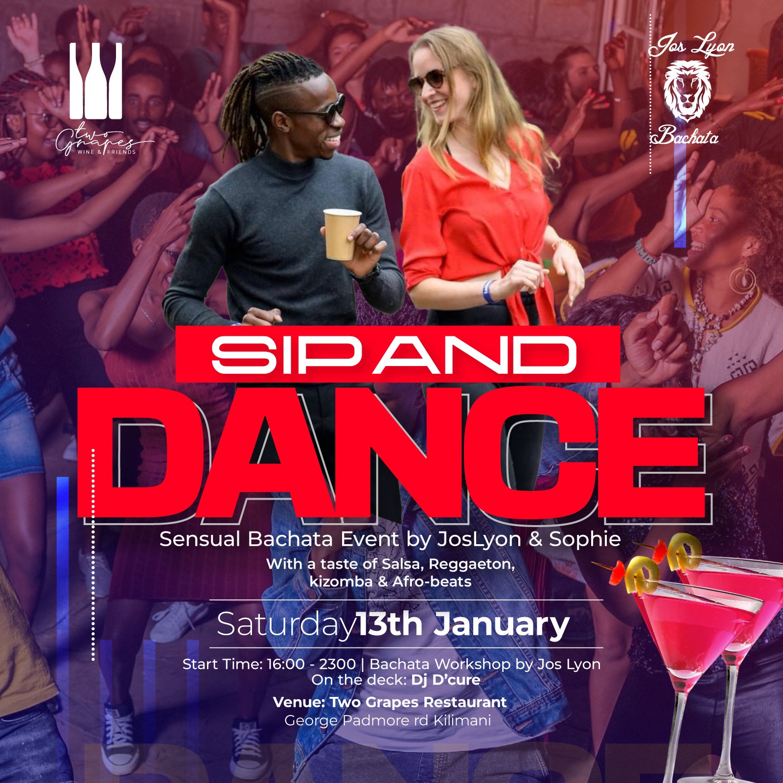 SIP & DANCE SENSUAL BACHATA EVENT