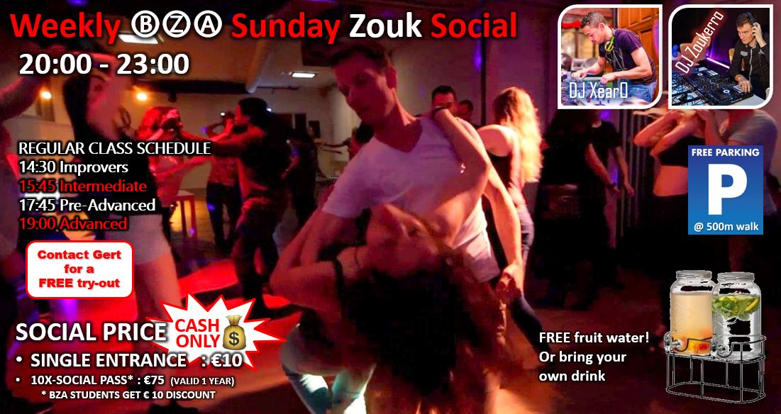 β·ββΆ Sunday Zouk Social - MAY 4- Your Weekly Zouk Vitamins!
