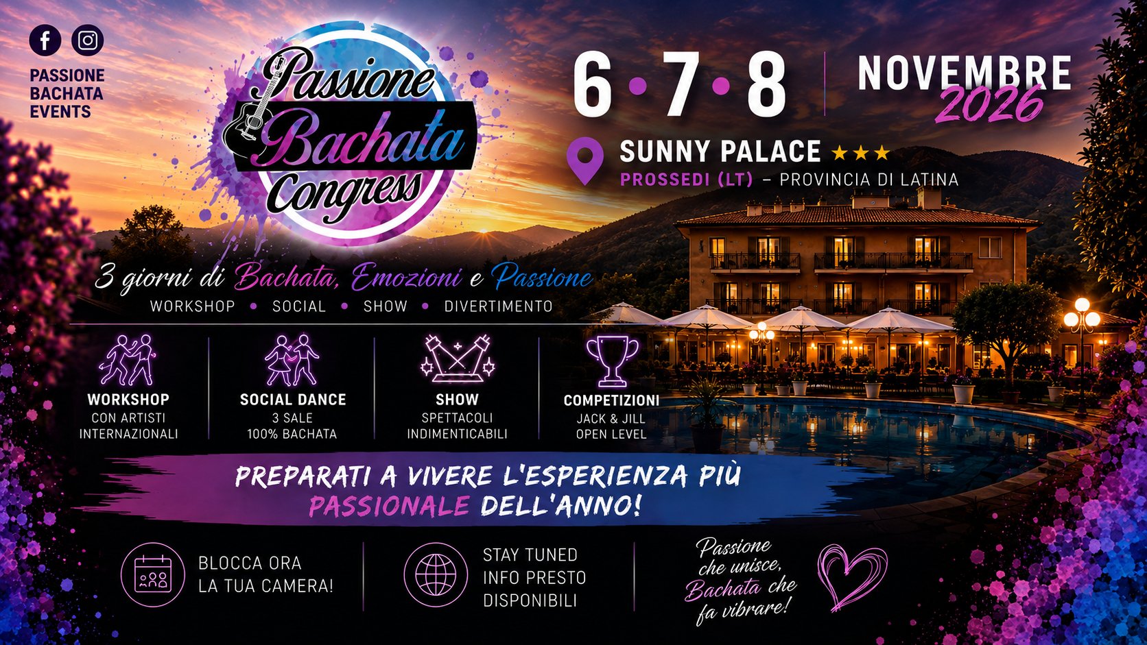 6 7 8 NOVEMBRE - PASSIONE BACHATA CONGRESS