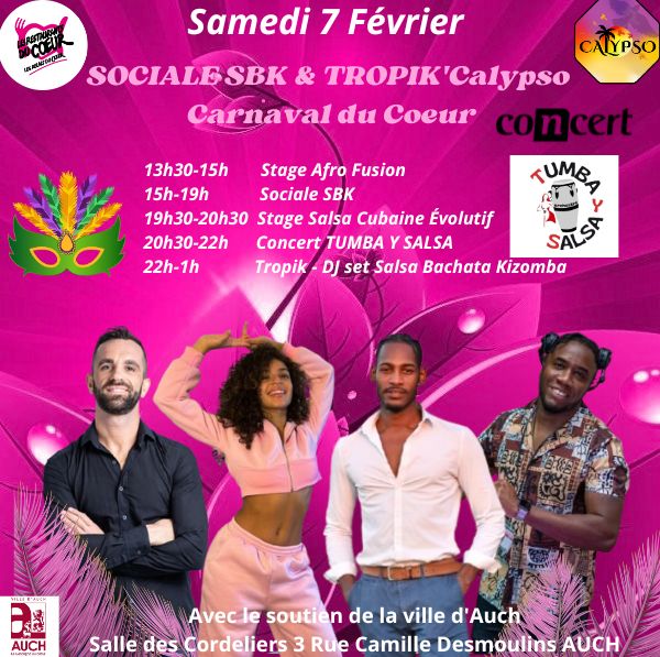 🌴Sociale SBK & TROPIK'Calypso🌴 Carnaval du coeur 💖 CONCERT EXCEPTIONNEL 🔥