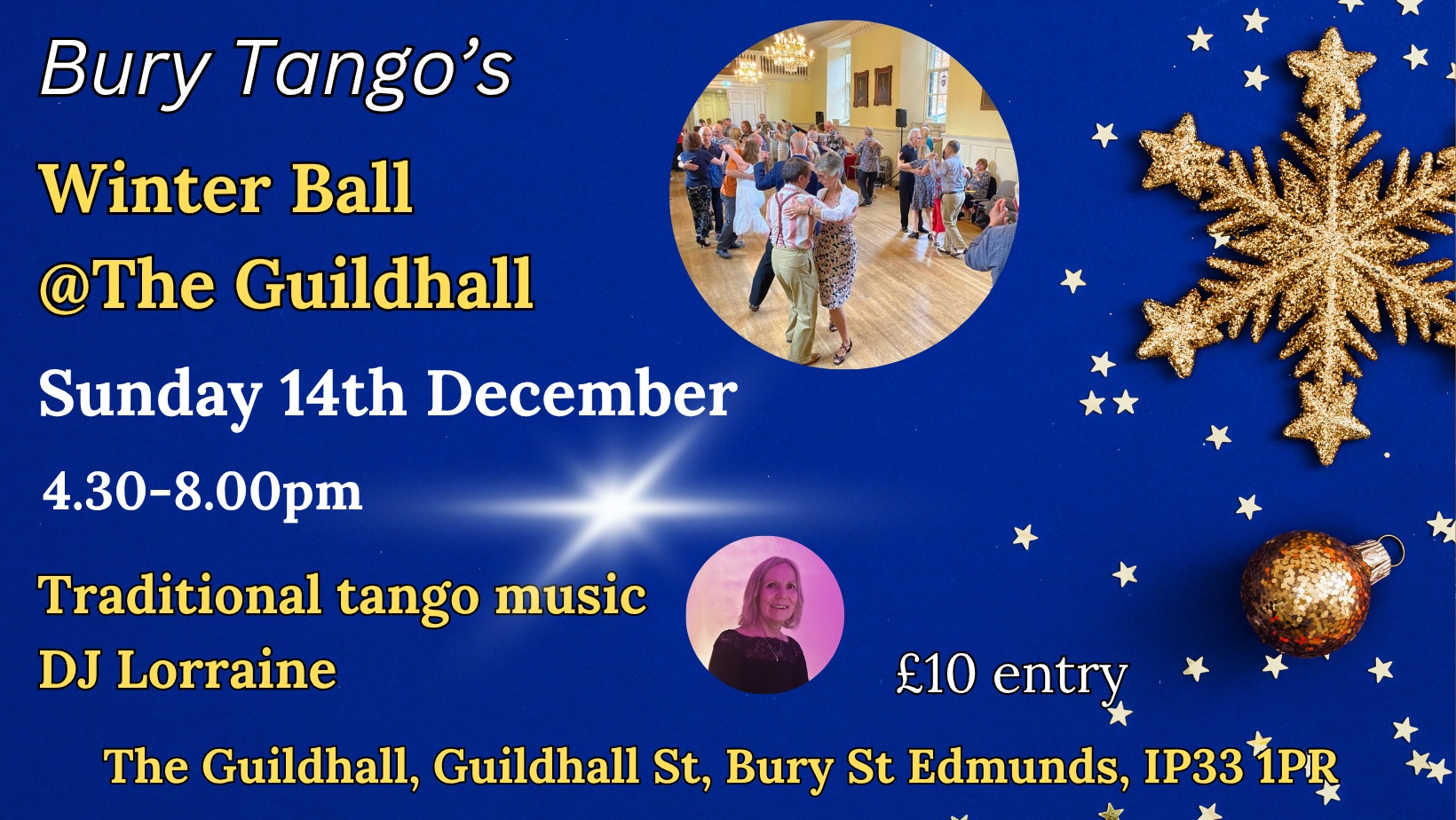 Bury Tango’s Winter Ball at The Guildhall, Bury St Edmunds